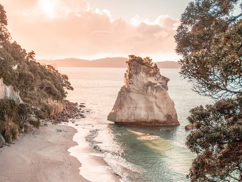 sea, beach, rocks, coast, landscape