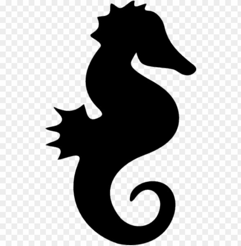 miscellaneous, silhouettes, seahorse, 