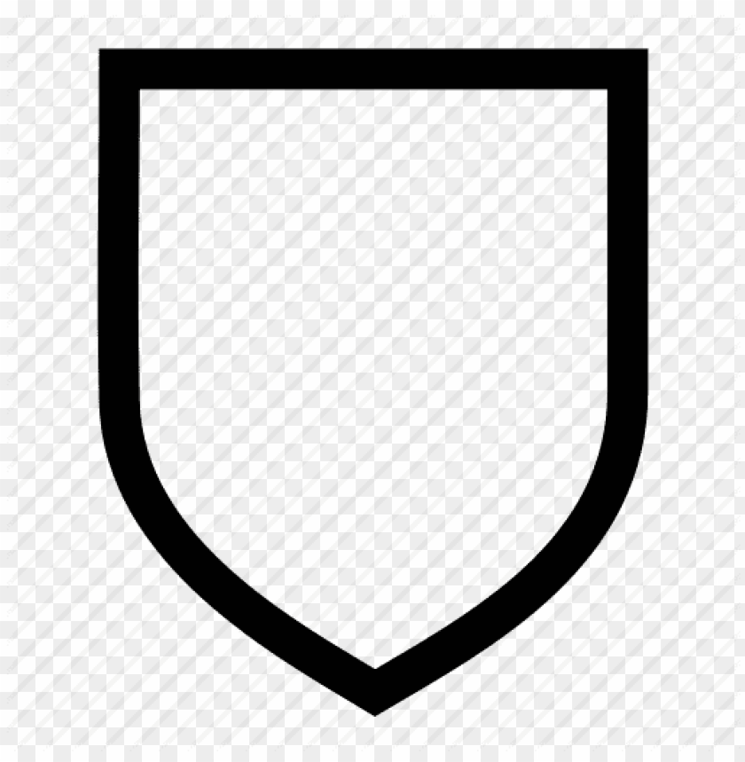 Shield Outline PNG Transparent Background