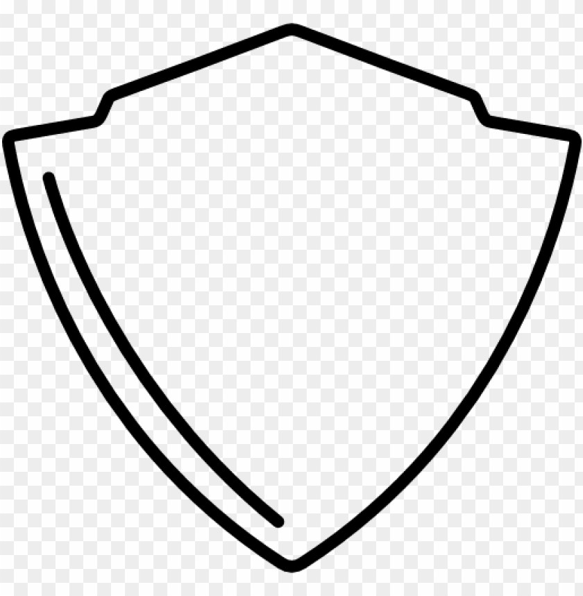 Shield Outline PNG Transparent Background