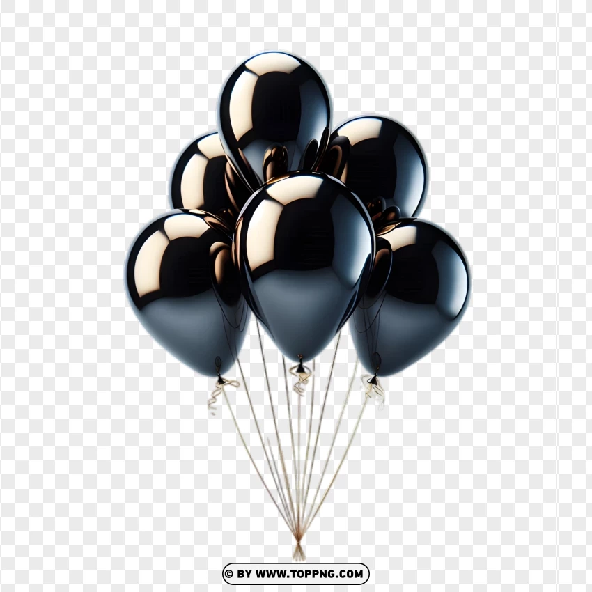 Black balloons,
Golden strings,
Elegant balloons,
Shiny balloons,
Reflective surface,
Sophisticated decoration,
Party decor