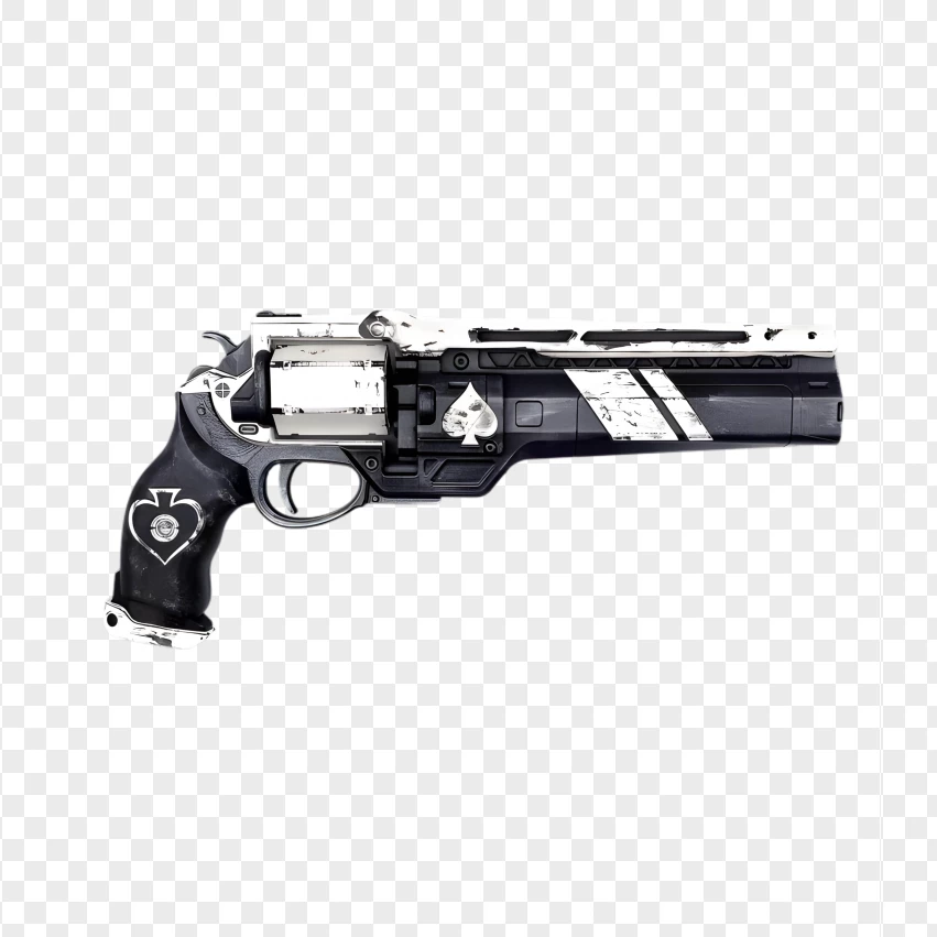 Side View Of Destiny 2 Ace Of Spades Weapon Design PNG Transparent Background