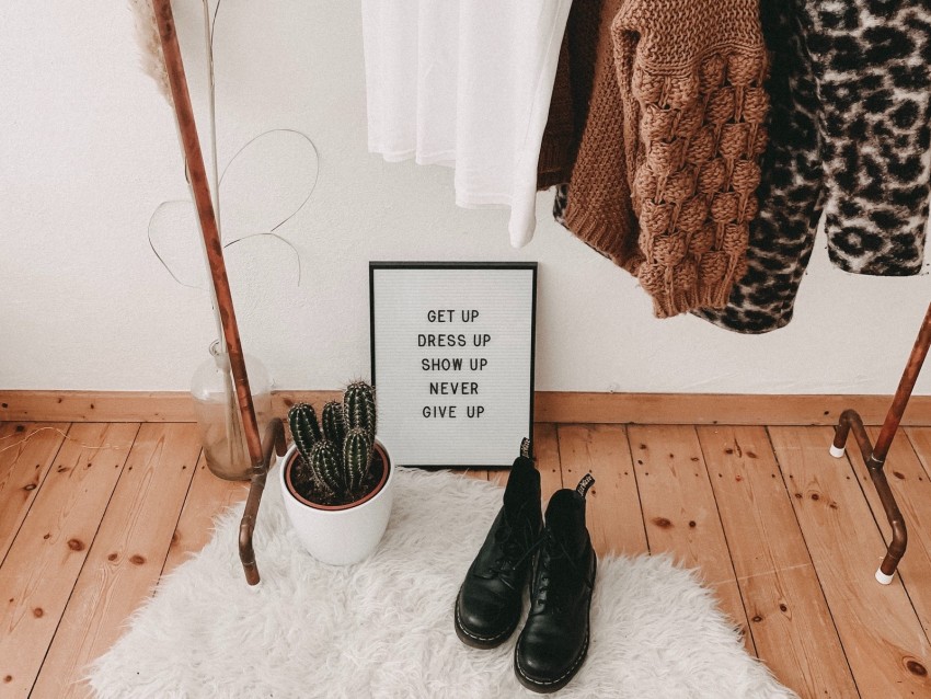 sign, inscription, clothes, shoes, flower