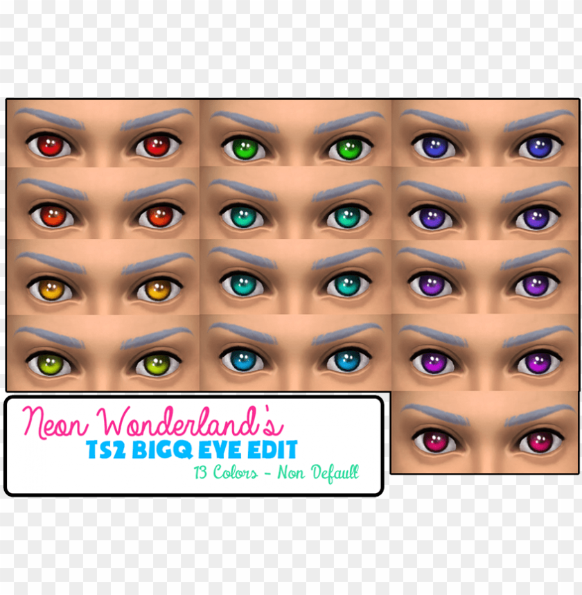 colorful eyes, vibrant eye colors, neon eye edit, custom eye designs, fantasy eye styles, Sims eye customization, bold eye shades