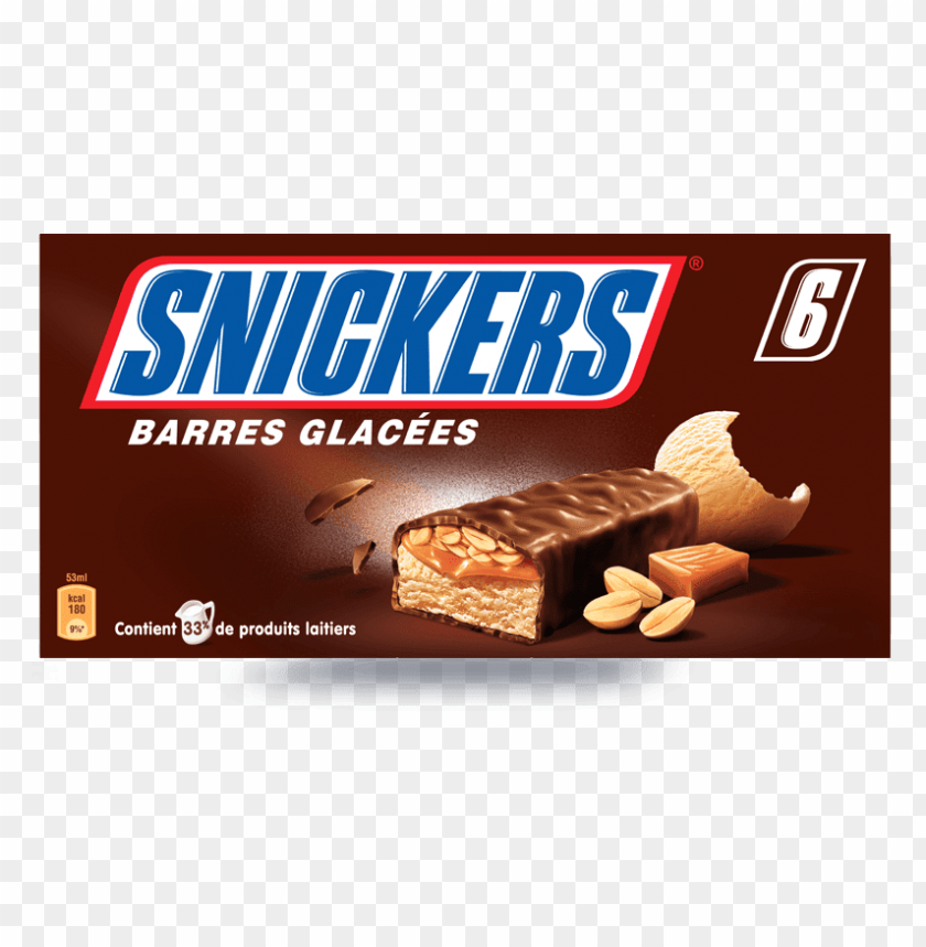 skittles desserts and darkside - snickers ice cream bars 6 x 53ml, dessert