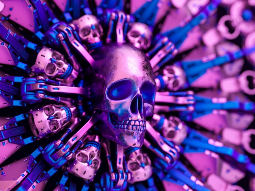 skull, glitter, metal, shape