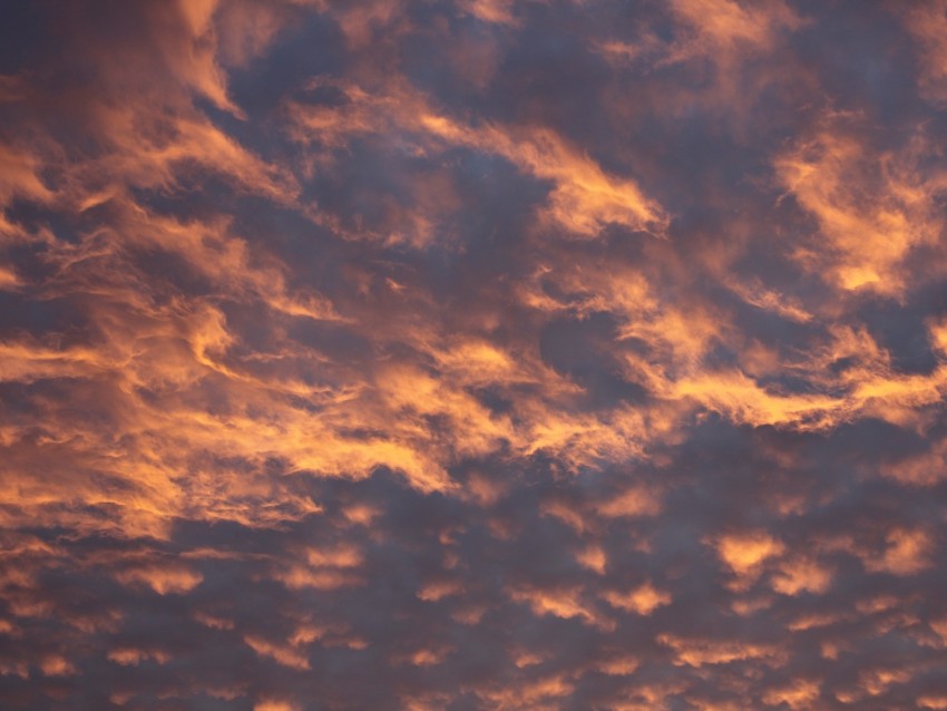 Sky Clouds Evening Pink Yellow Atmospheric Background