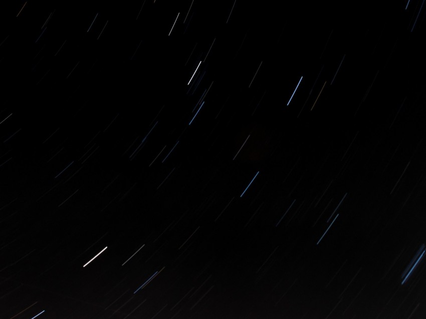 Sky Stars Movement Long Exposure Night Background