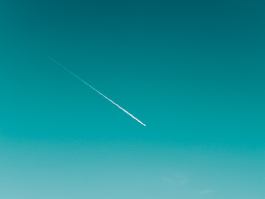 Sky Trace Plane Minimalism Background