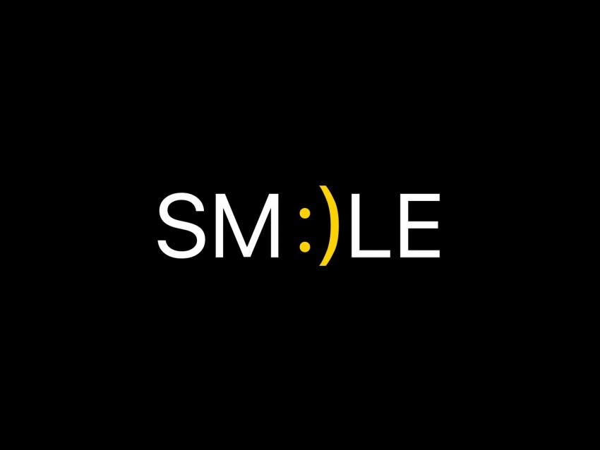 Smile Positive Word Cheerful Background