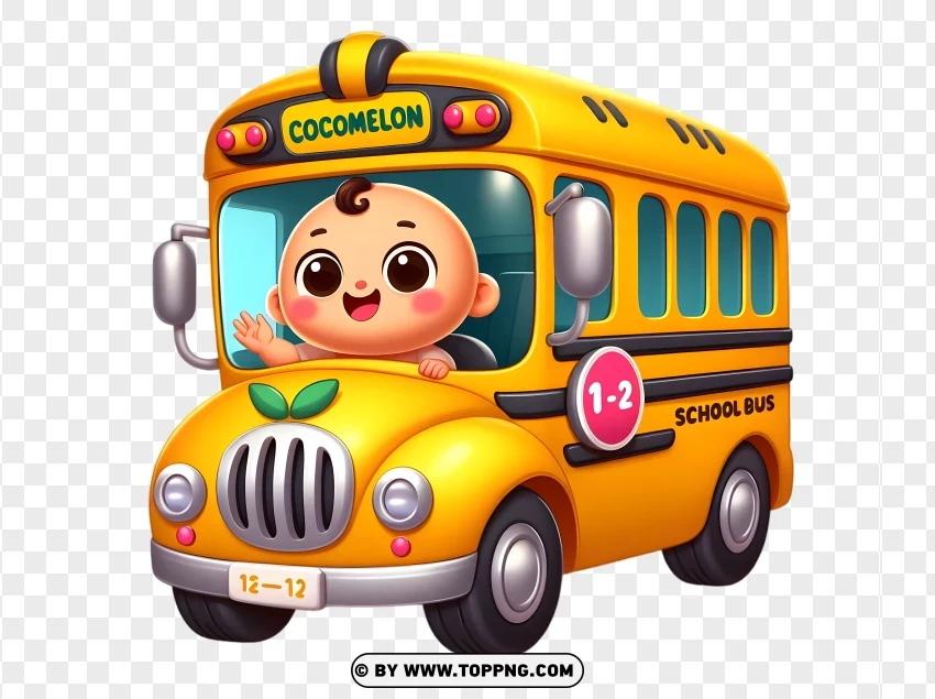 cocomelon, school, bus, cartoon, baby,kids