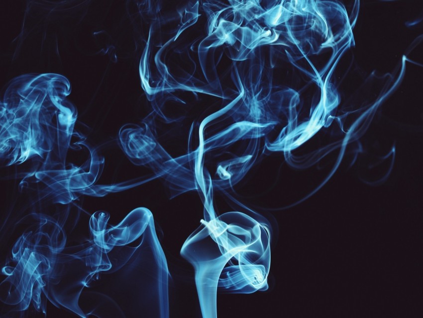 smoke, clots, shroud, blue, dark, darkness