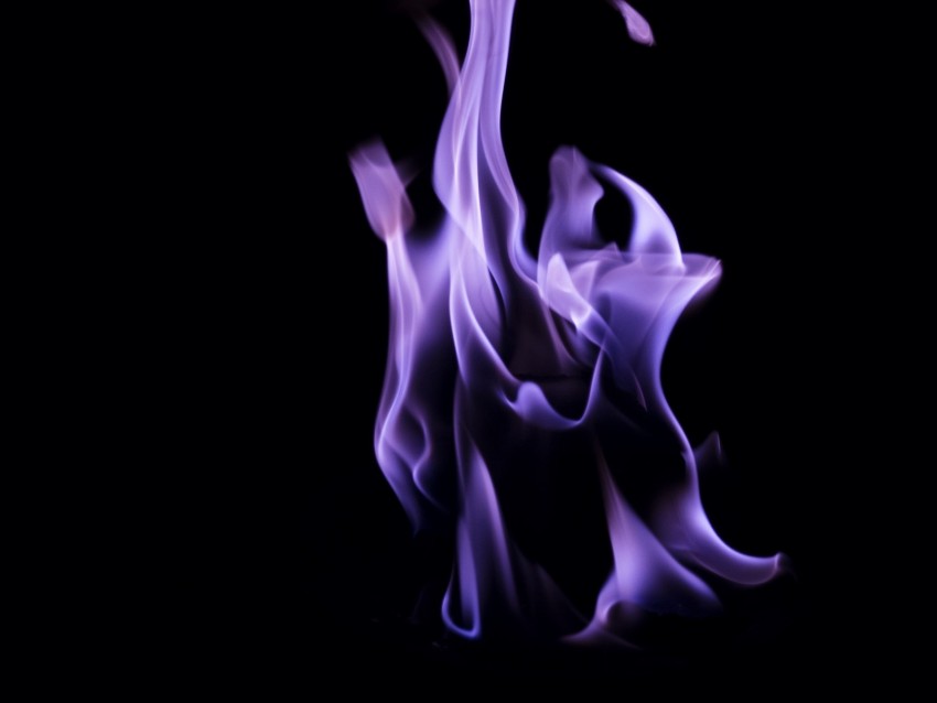 Smoke Fire Color Purple Dark Background