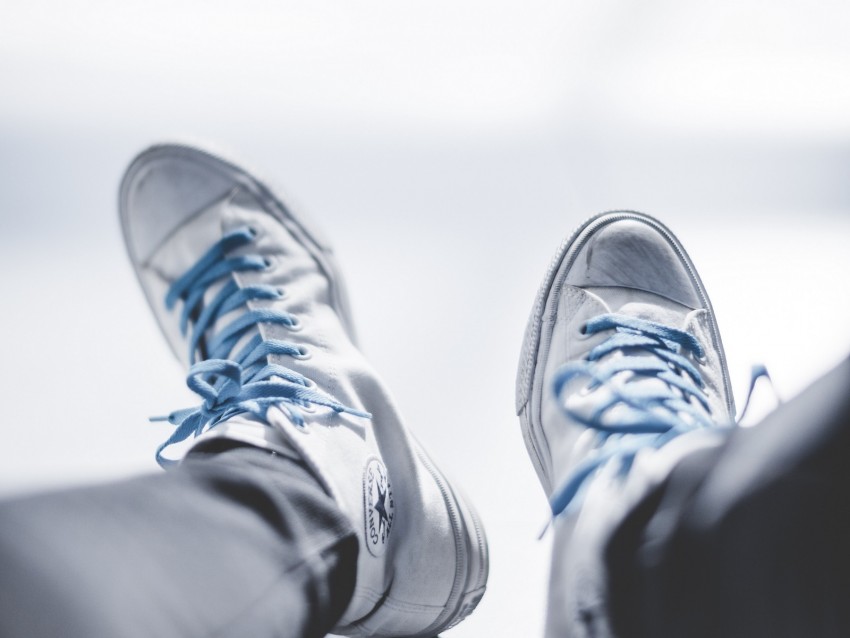 sneakers, feet, shoes, white, minimalism