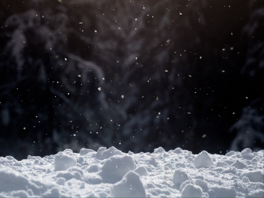 Snow Snowflakes Snowfall Winter Background