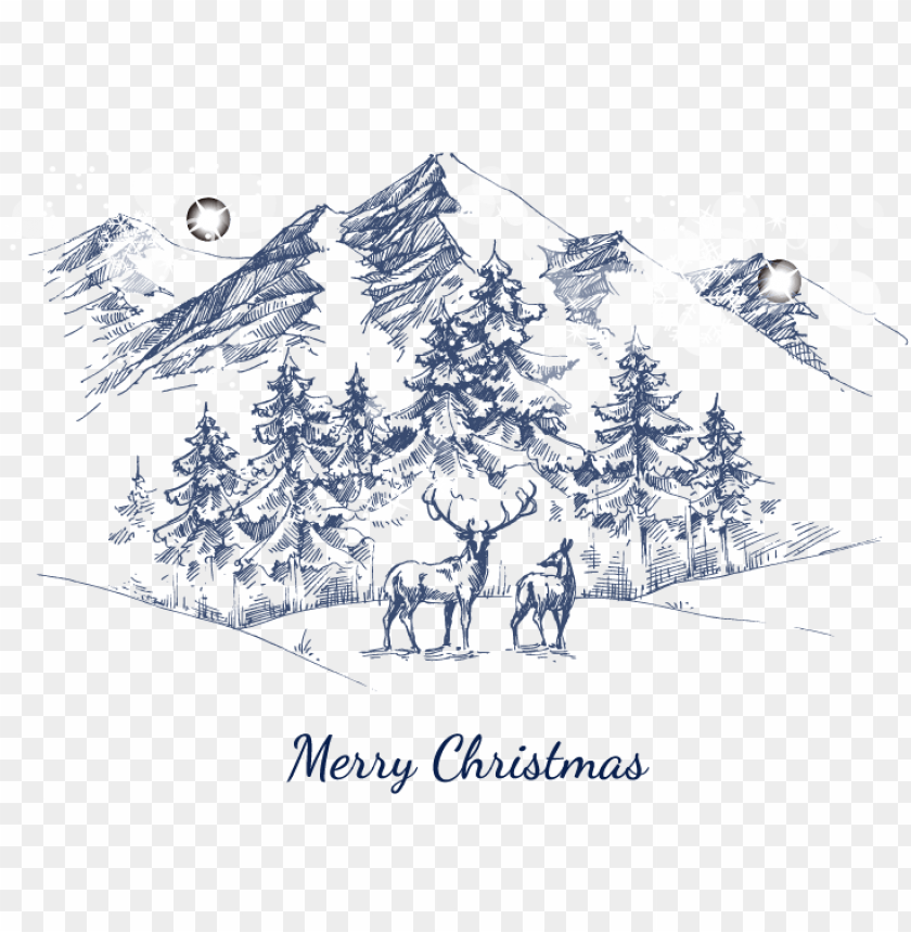 Nature, Mountains, Forests, Wildlife, Christmas