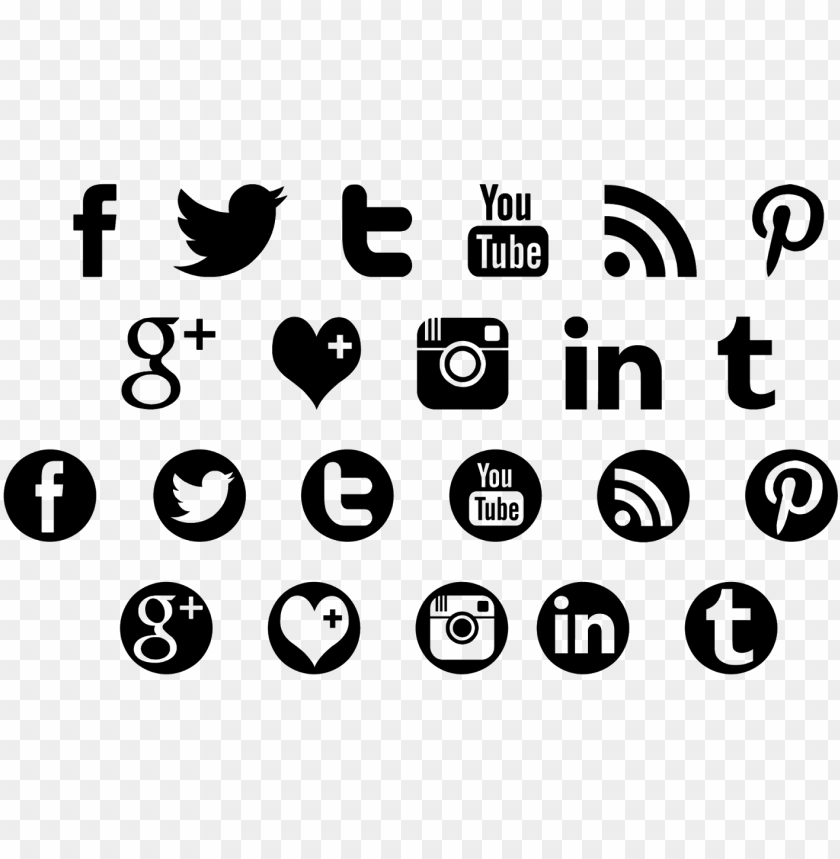 social media icon black