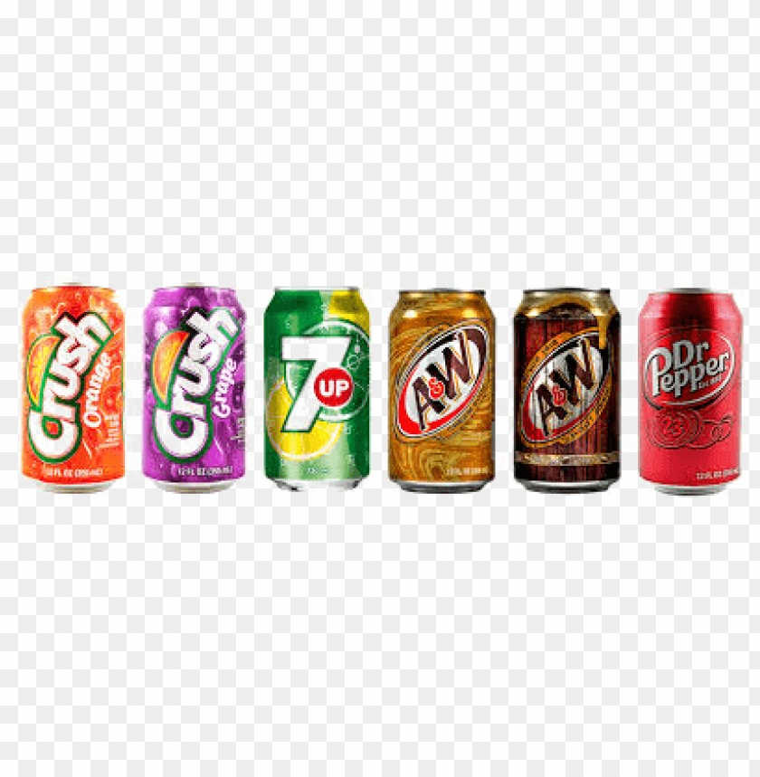 soda, Crush, 7 Up, A&W, Dr Pepper