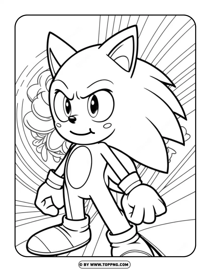 Sonic Coloring , Sonic , CARTOON,GAMES , Sonic The Hedgehog , Fast-paced , Dventure 