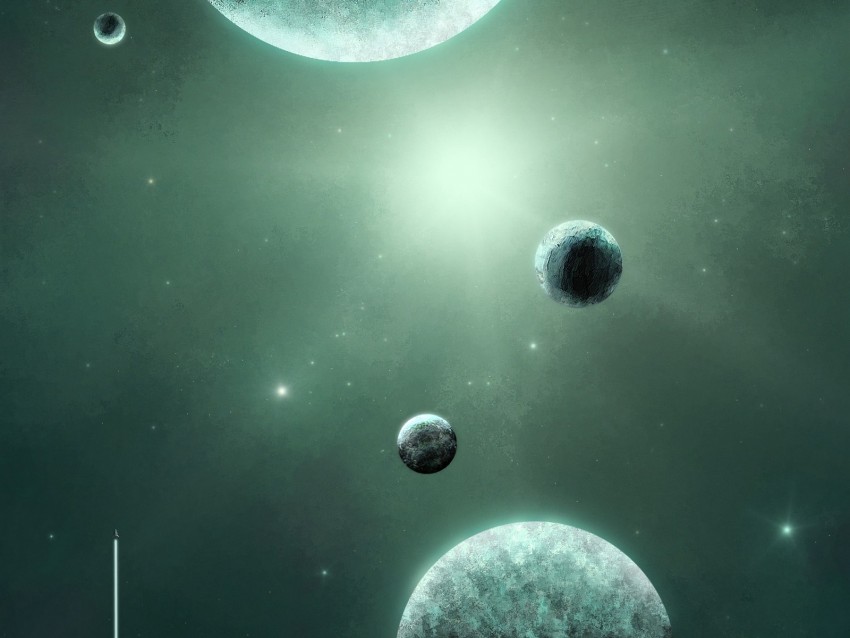 Space Planets Shine Stars Universe Background