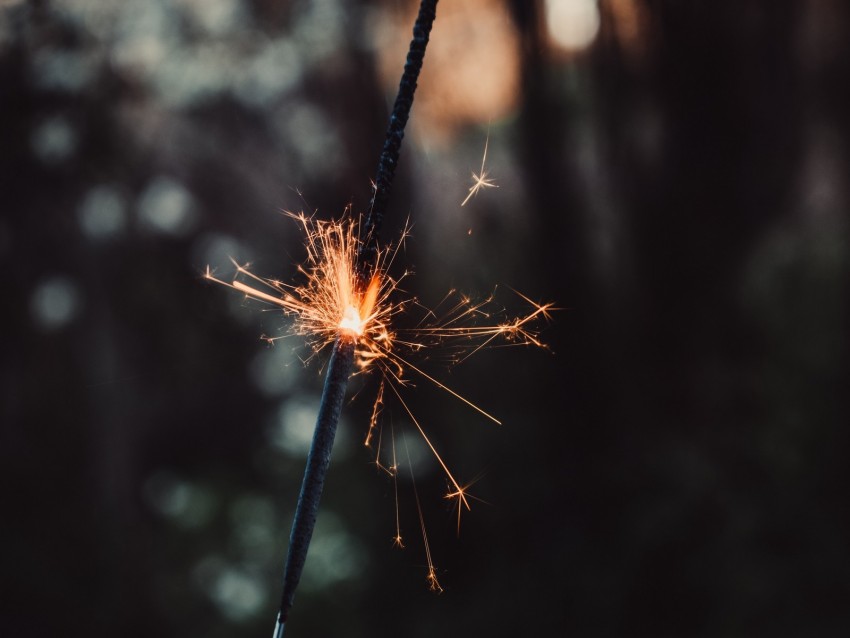 sparkler, glitter, sparks, blurriness