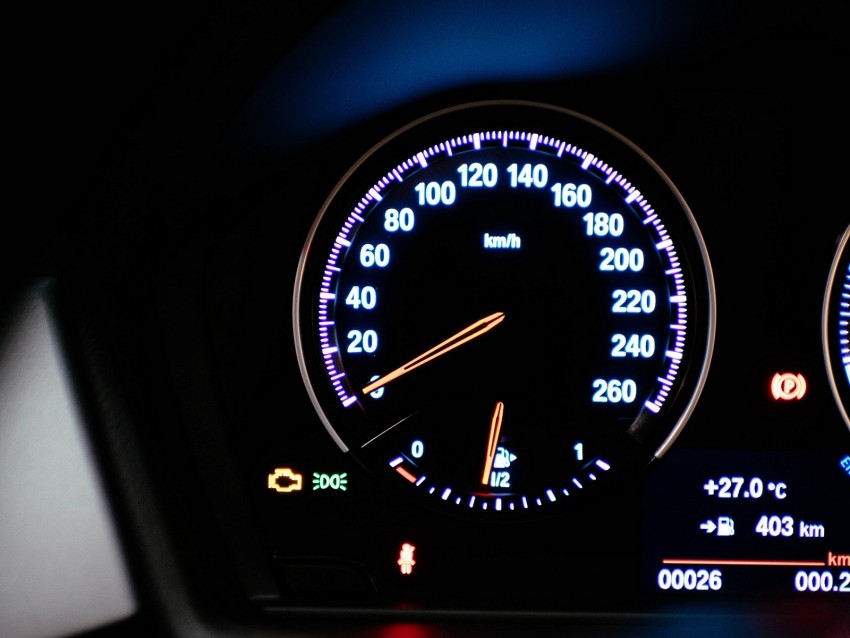 Speedometer Speed Lights Numbers Background