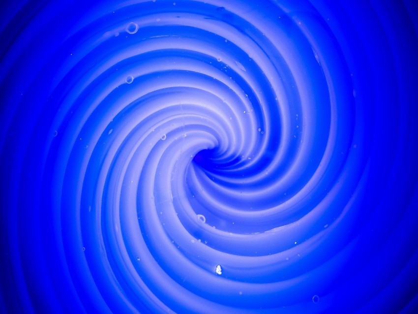 Spiral Rotation Twisted Blue Background