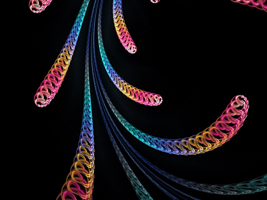 Spirals Patterns Fractal Colorful Background