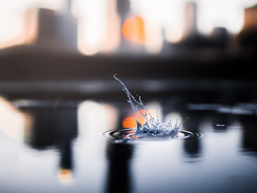 splash, water, blur, macro