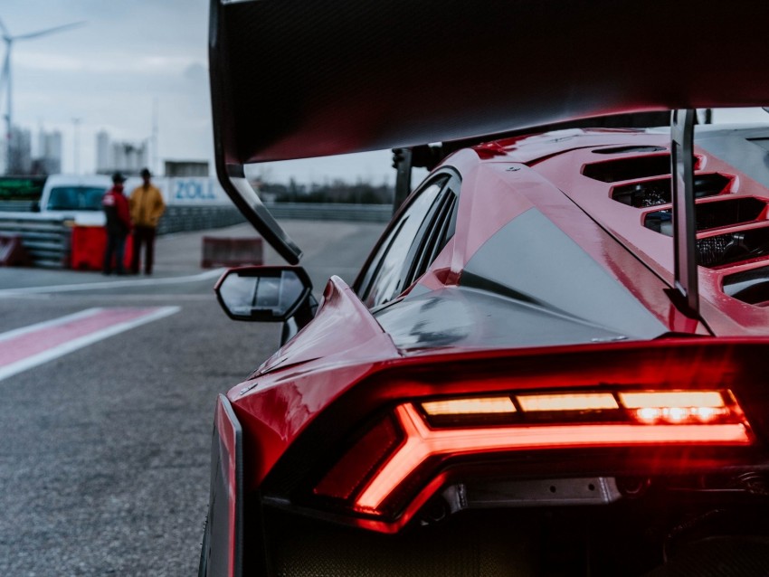 Sports Car Rear View Headlight Fender Car Auto Background