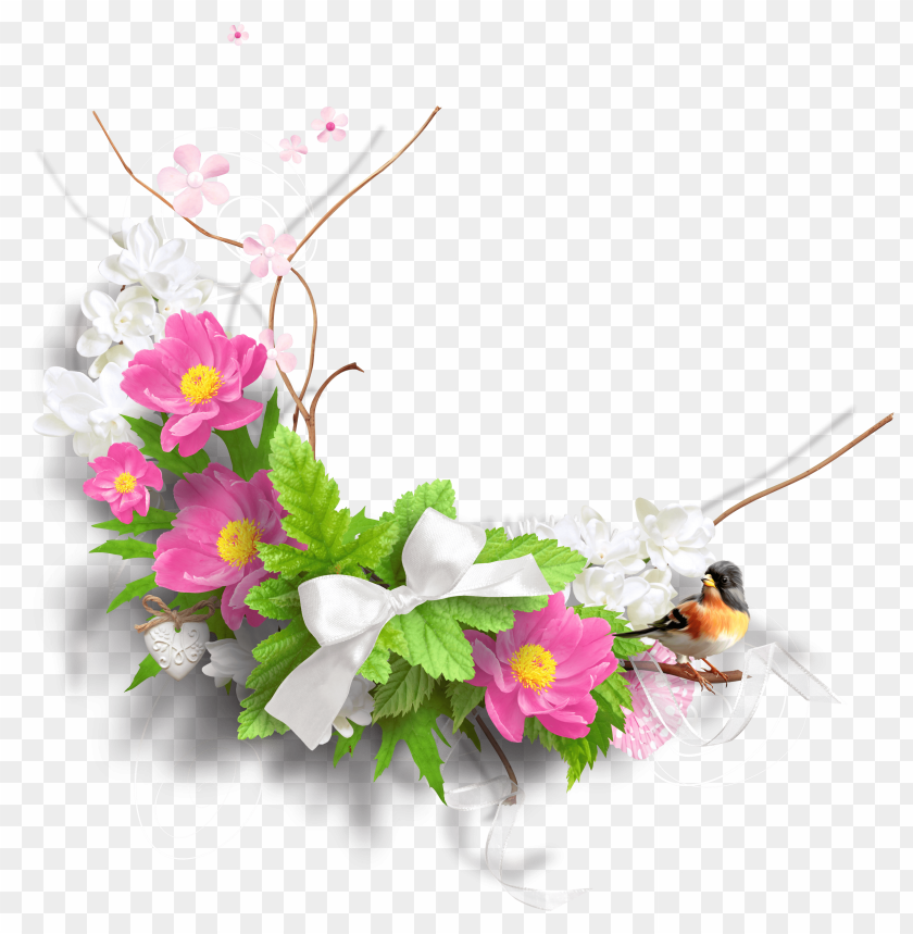 flowers, pink blossoms, greenery, ornamental plants, floral arrangement, spring nature, decorative bouquet