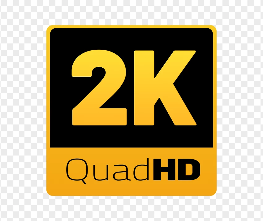 Square Icon For Hd 2k Quad Video Resolution PNG Transparent Background