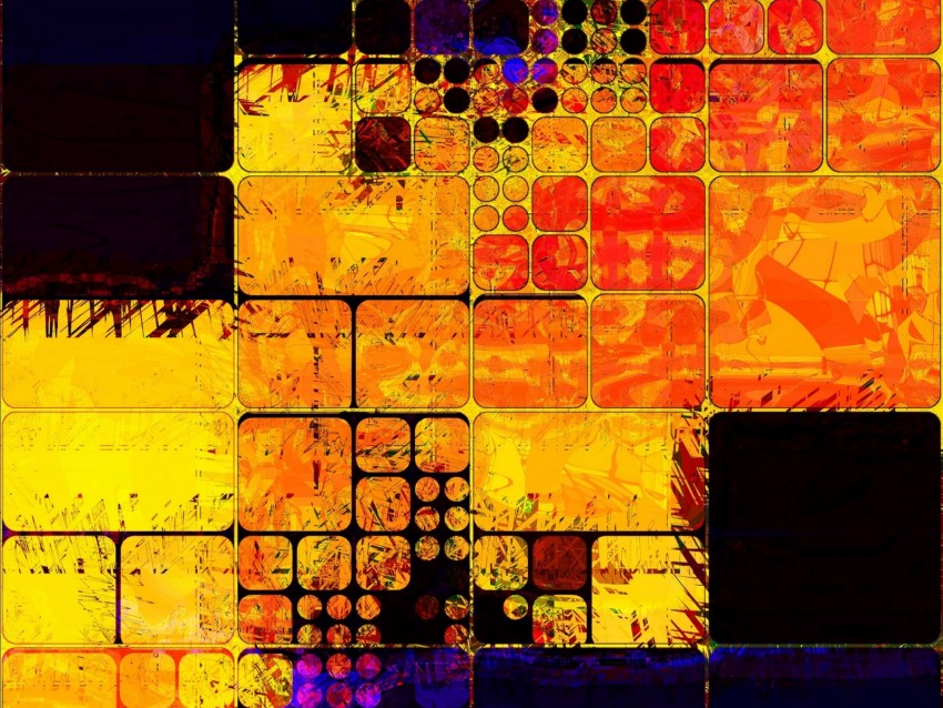 Squares Colorful Texture Sizes Shapes Background