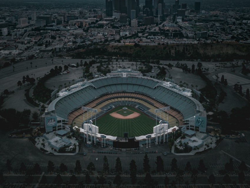 Stadium Arena Aerial View Architecture City Background