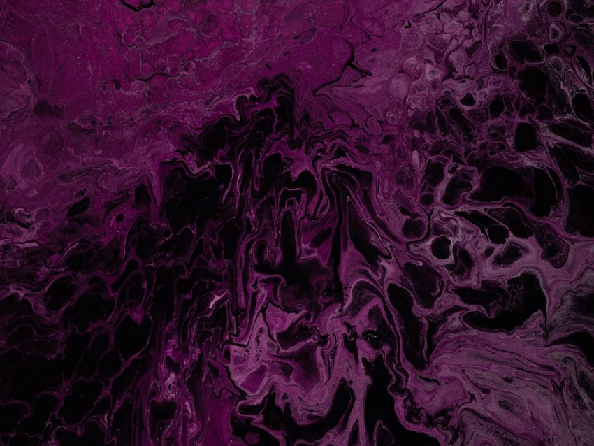 Stains Liquid Paint Purple Abstraction Background