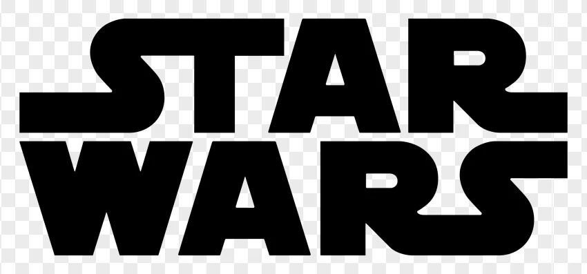 Star Wars Movie Franchise Logo PNG Transparent Background