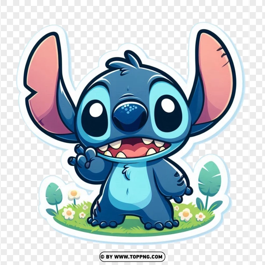 Stickers De Stitch PNG Transparent Background