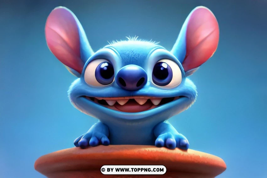 Stitch Desktop Wallpaper Disney Cartoon Blue PNG Transparent Background