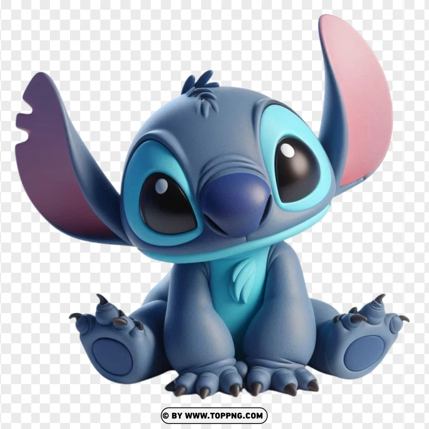 Stitch 3d PNG Transparent Background