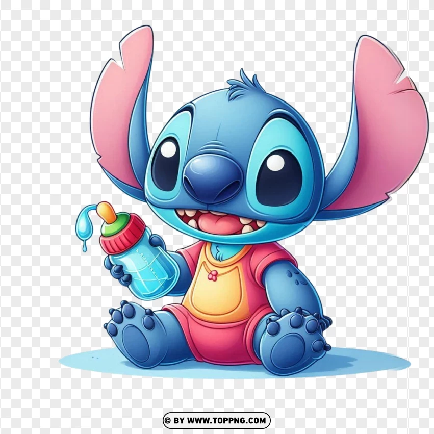 Stitch Fofo PNG Transparent Background