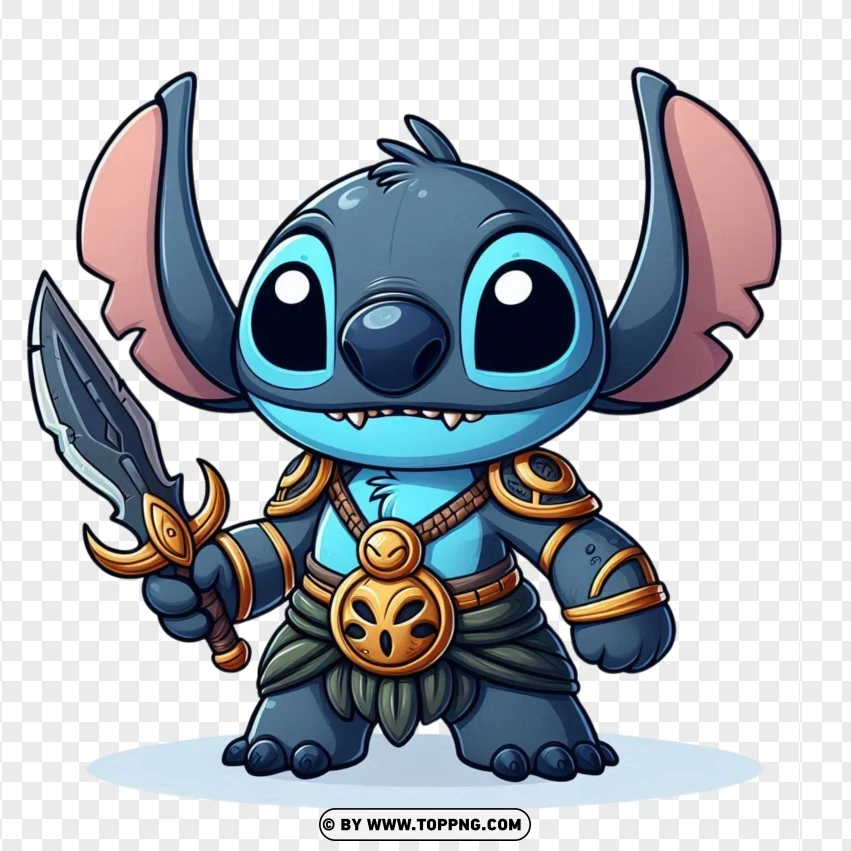 Stitch Iteron Character PNG Transparent Background