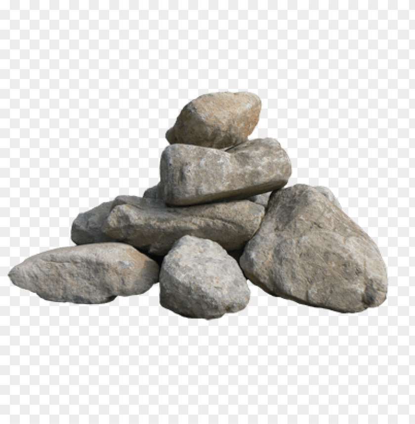 A pile of irregular gray rocks stacked on top of each other PNG