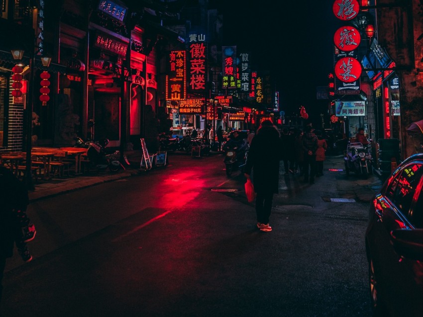 Street Lighting Lights Signs City China Background