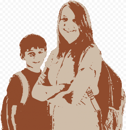 Students Kids PNG Transparent Background