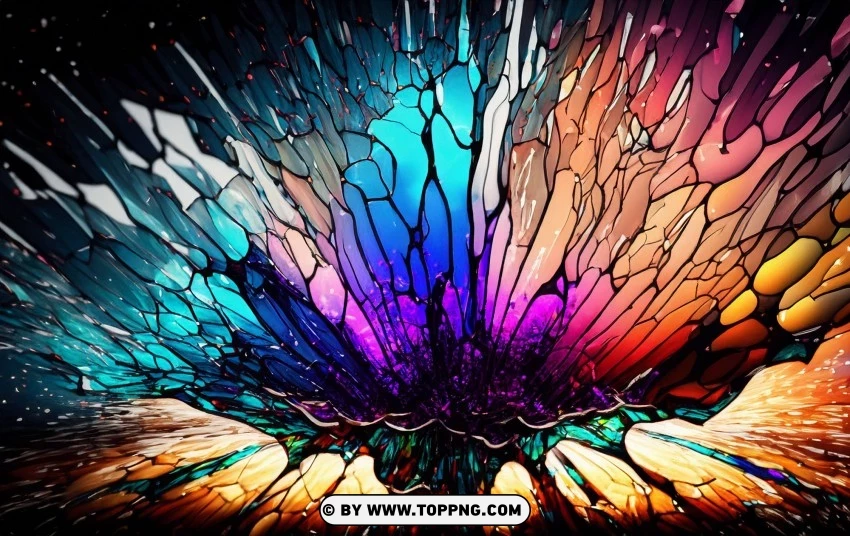 Stunning Stained Glass Art And Abstract PNG Transparent Background