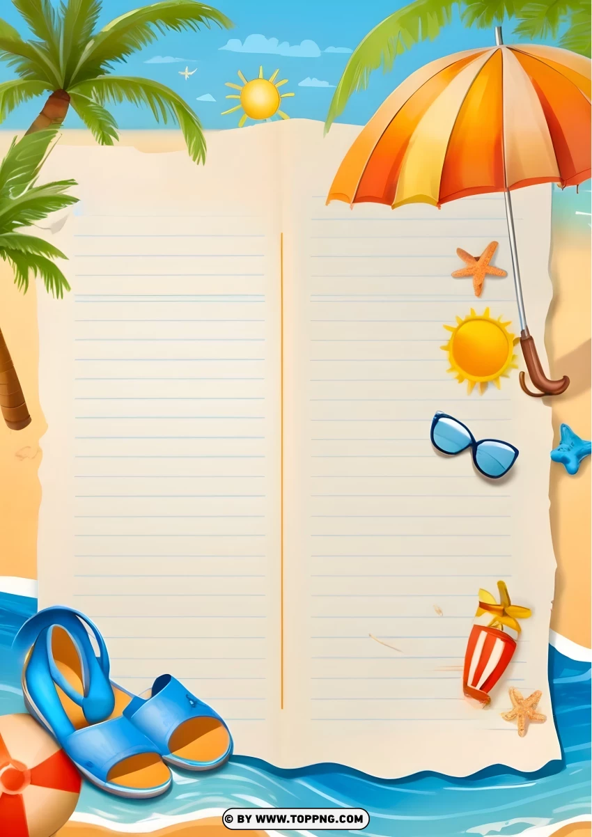 Summer Vibe , Homework , Cover,Activity , Education , Design , Holiday 