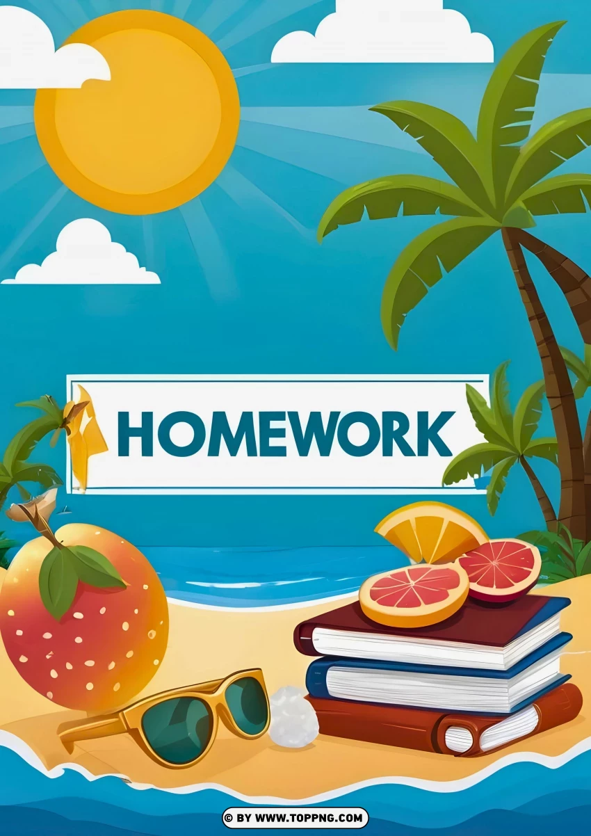 Summer Vibe,   homework,   cover,activity,   education,    design,    holiday