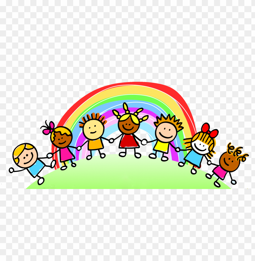 children, rainbow, teamwork, friendship, joy, happiness, diversity