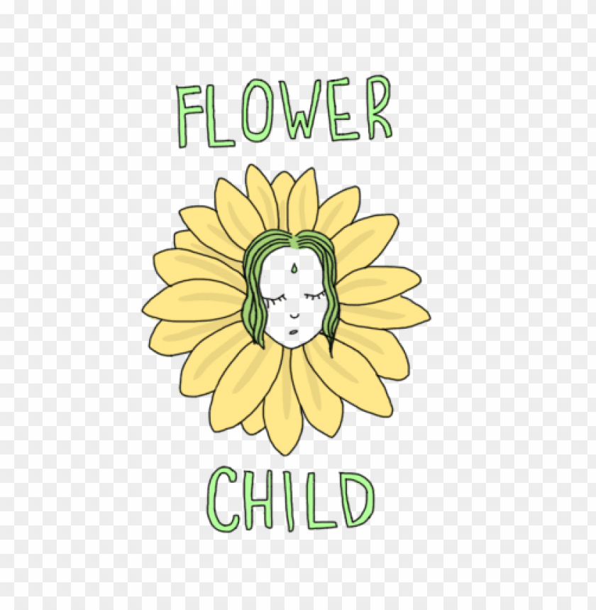 flower, child, daisy, nature, botanical, art, illustration