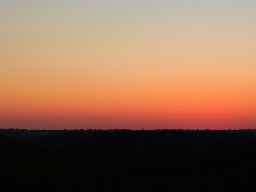 sunset, twilight, horizon, sky, dark